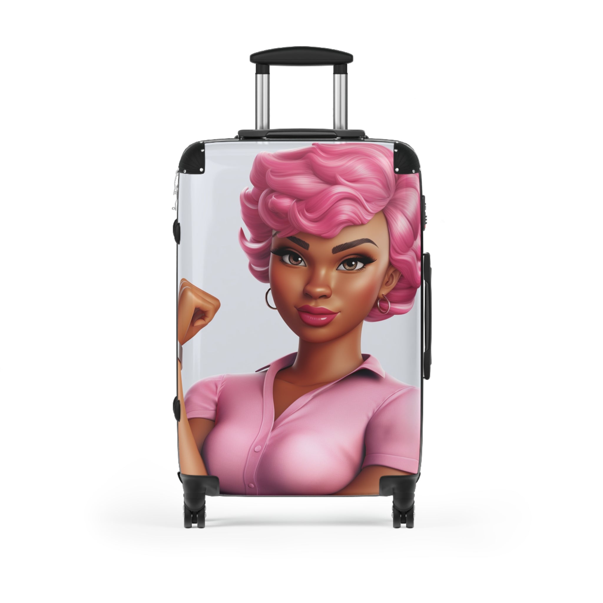 Pretty in Pink & Black Suitcase